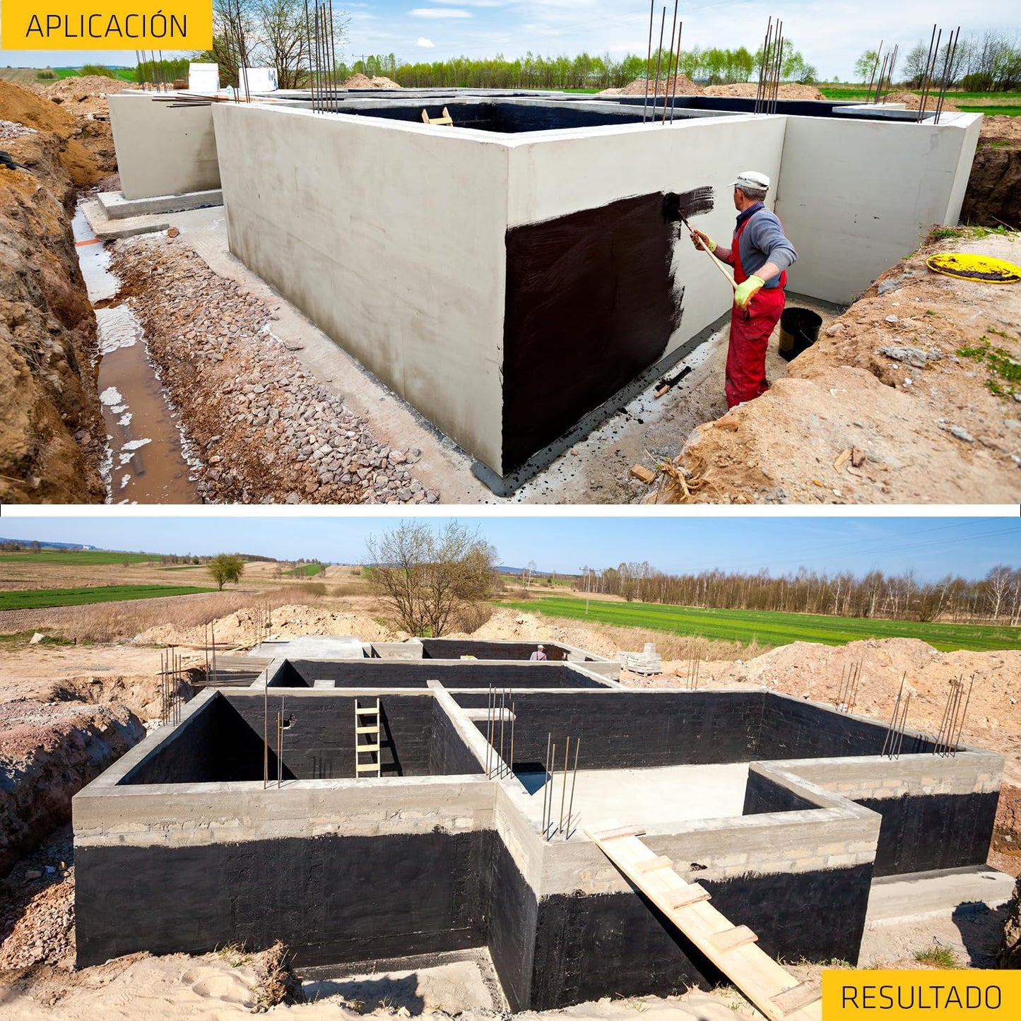 Bituminous emulsion for foundation priming Igol-A 5kg Sika