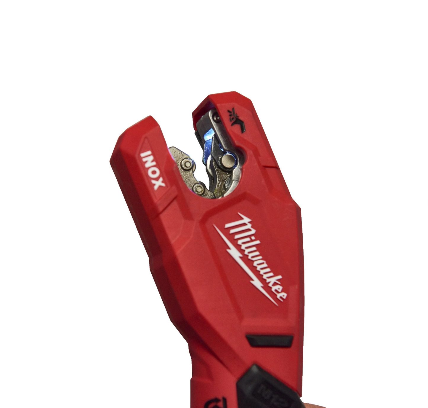 Stainless steel pipe cutter + 2 batteries 2Ah + Charger + Milwaukee M12 PCSS-202C case