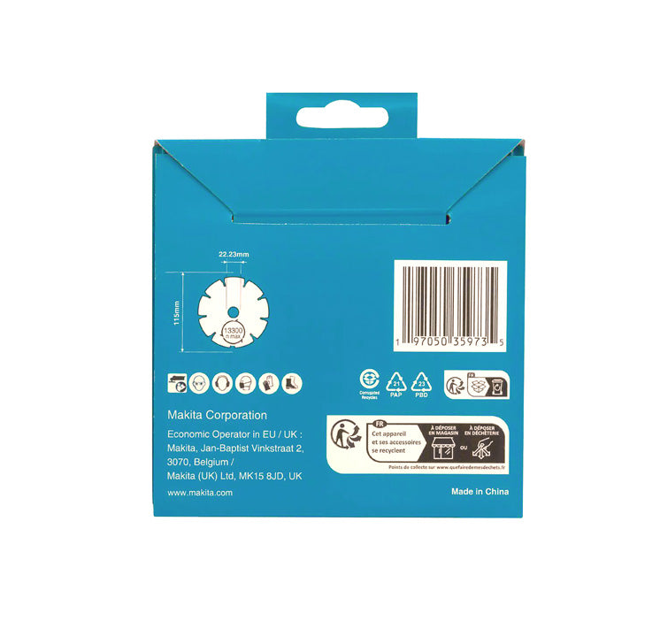 Diamak diamond blade 115mm Makita D-80070