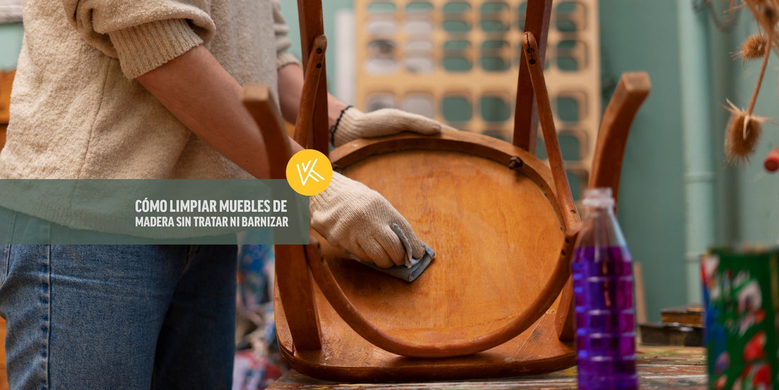 Cómo limpiar muebles de madera sucia sin tratar ni barnizar