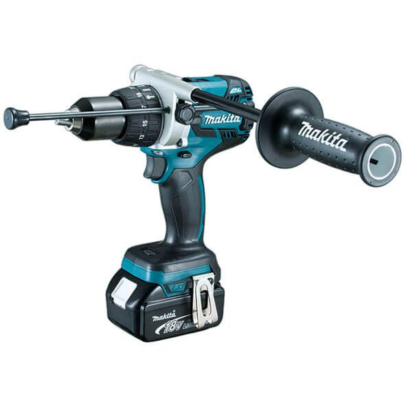 Combo 18V Mini Grinder DGA504ZJ + Hammer Drill DHP481RTJ Makita DLX2130TJ2