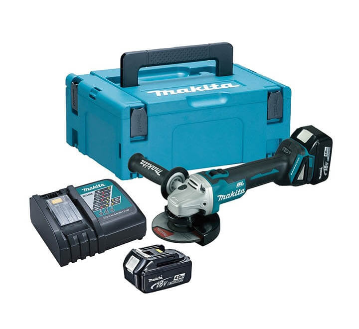 Miniamoladora 18V 125mm con 2 baterías 4Ah y maletín Makita DGA504RMJ MAKITA - 1