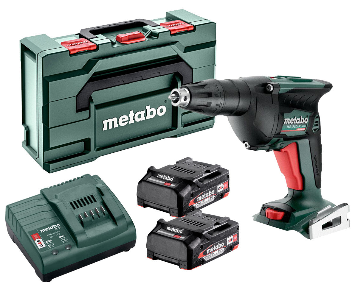 Atornillador para pladur de batería con 2 bat 2Ah Metabo TBS 18 LTX BL 5000 METABO - 1