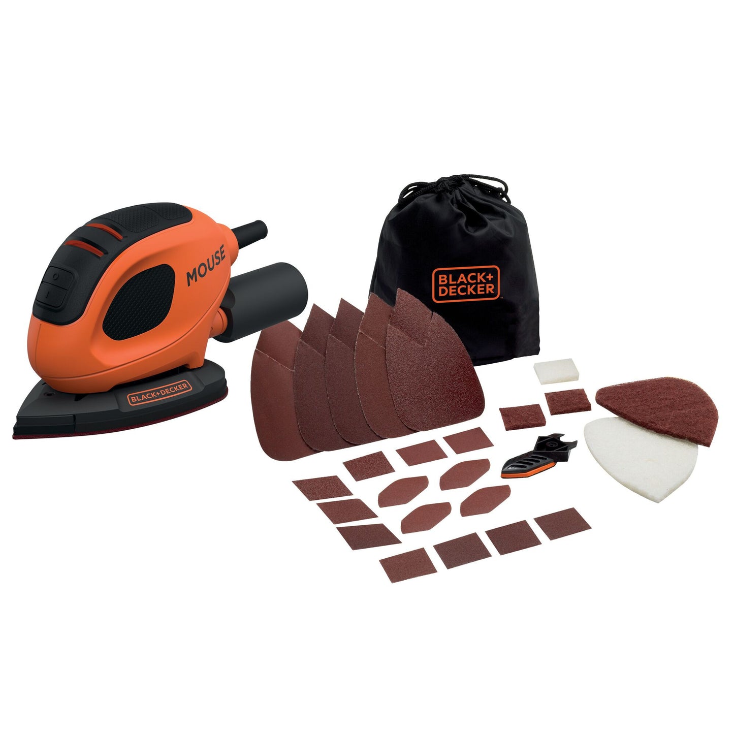 Lijadora de detalle Black+Decker 55w con bolsa y 15 accesorios BEW230BC BLACK + DECKER - 1