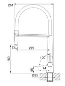 Grifo de Cocina Icon Semi Pro HP MB FRANKE - 7