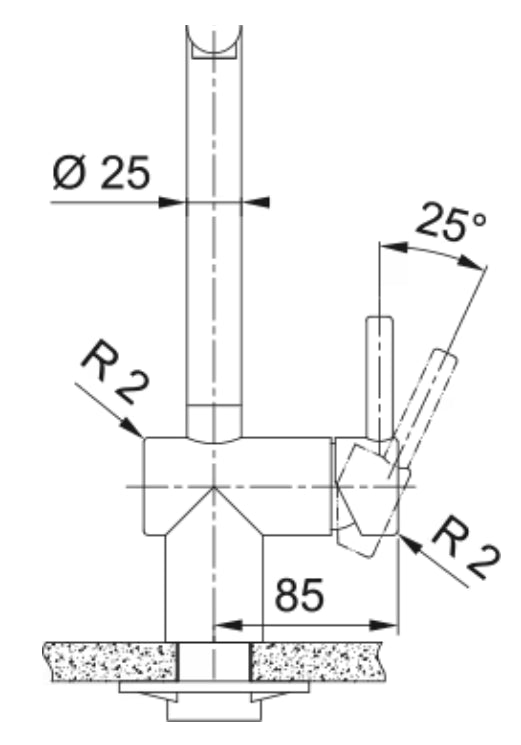 Grifo de Cocina Extraible Atlas Neo Cobre Franke FRANKE - 1