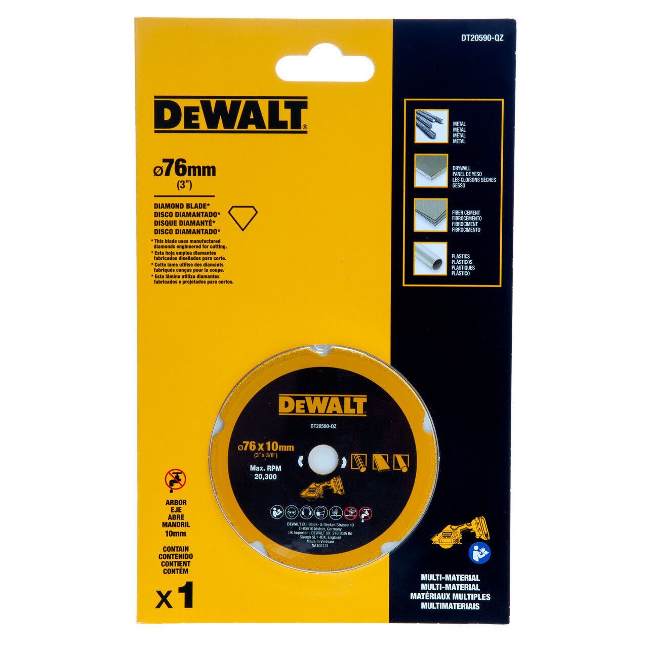 Disco diamante multimaterial 73mm Dewalt DT20590 DEWALT - 2