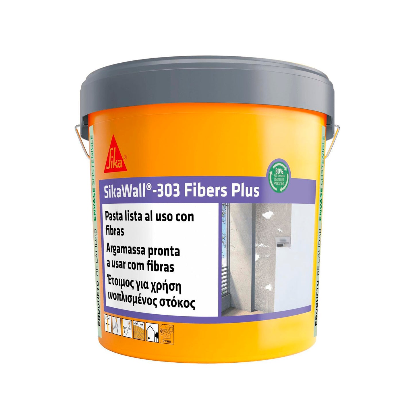 Ready-to-use paste with fibers SikaWall-303 Fiber Plus Sika