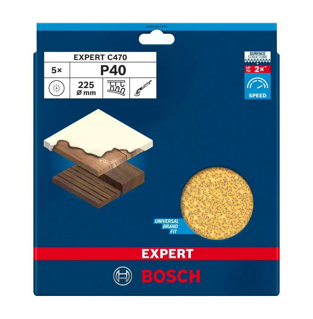 Bosch Expert C470 225mm sanding disc 5 pcs