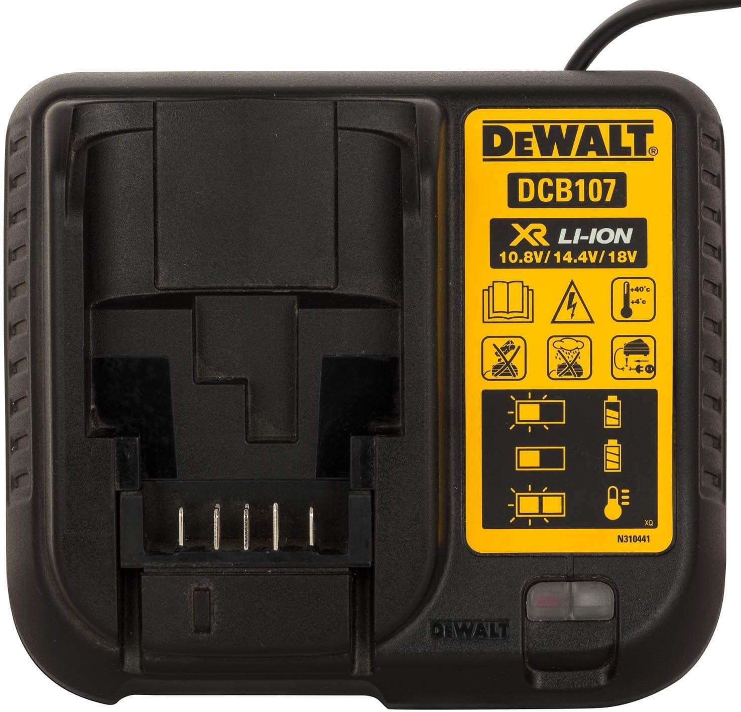 Cargador 10.8V - 18V Litio-Ion Dewalt DCB107