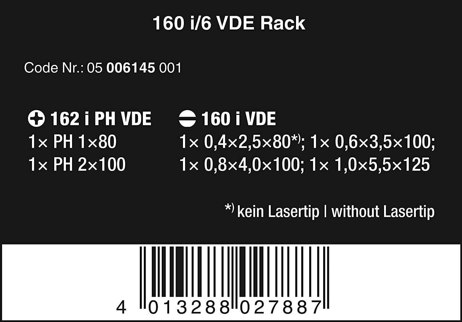 Juego 6 destornilladores aislados (1000 V) Kraftform Plus VDE Wera