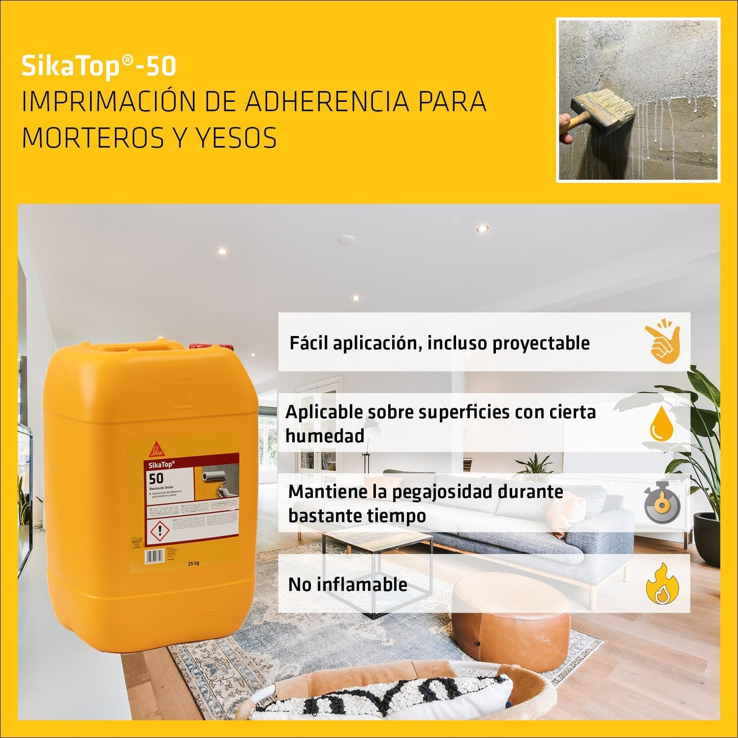 Sika Top 50 Bonding resin for mortars and plasters