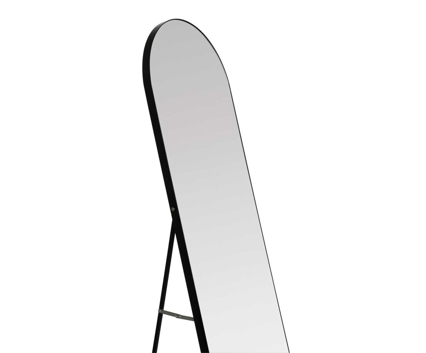 Andrea House Black Aluminum Floor Mirror 40x160cm