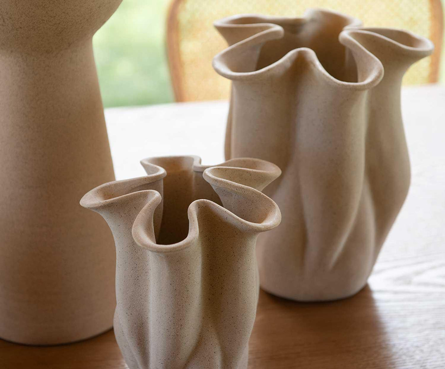 Jarrón de Cerámica Flor 20x19,5x24cm Andrea House