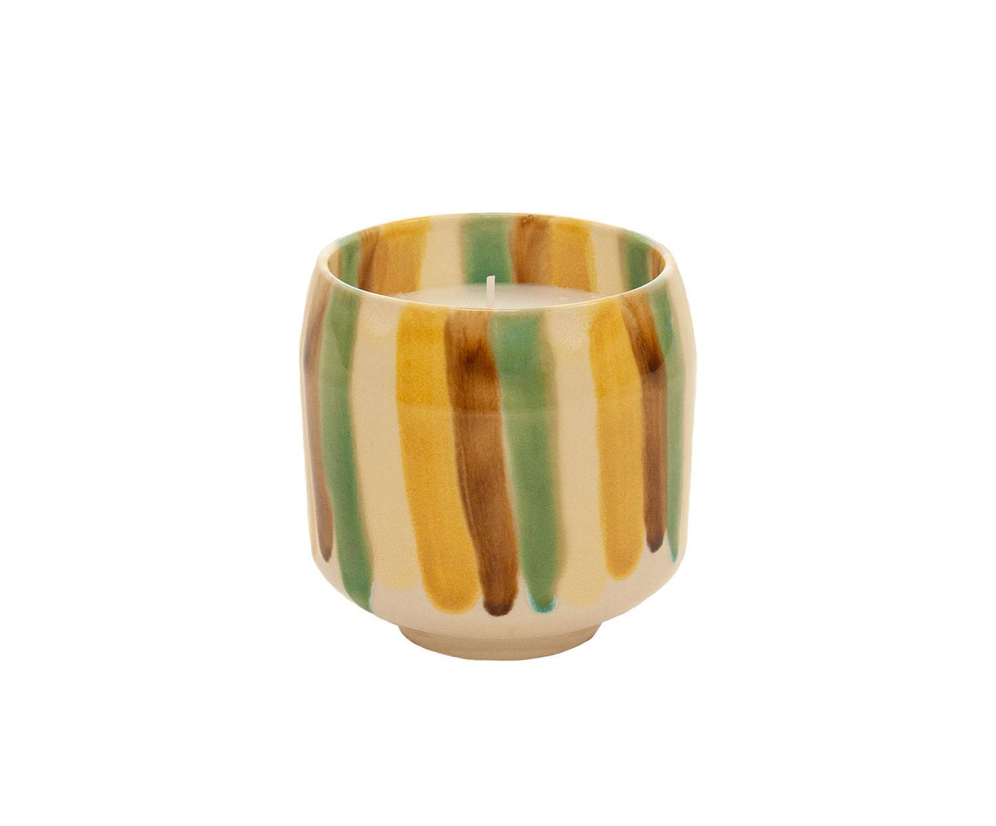 Ceramic candle in Lima with vanilla gun by Andrea House