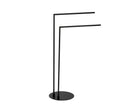 Andrea House Industrial Black Metal Freestanding Towel Rack