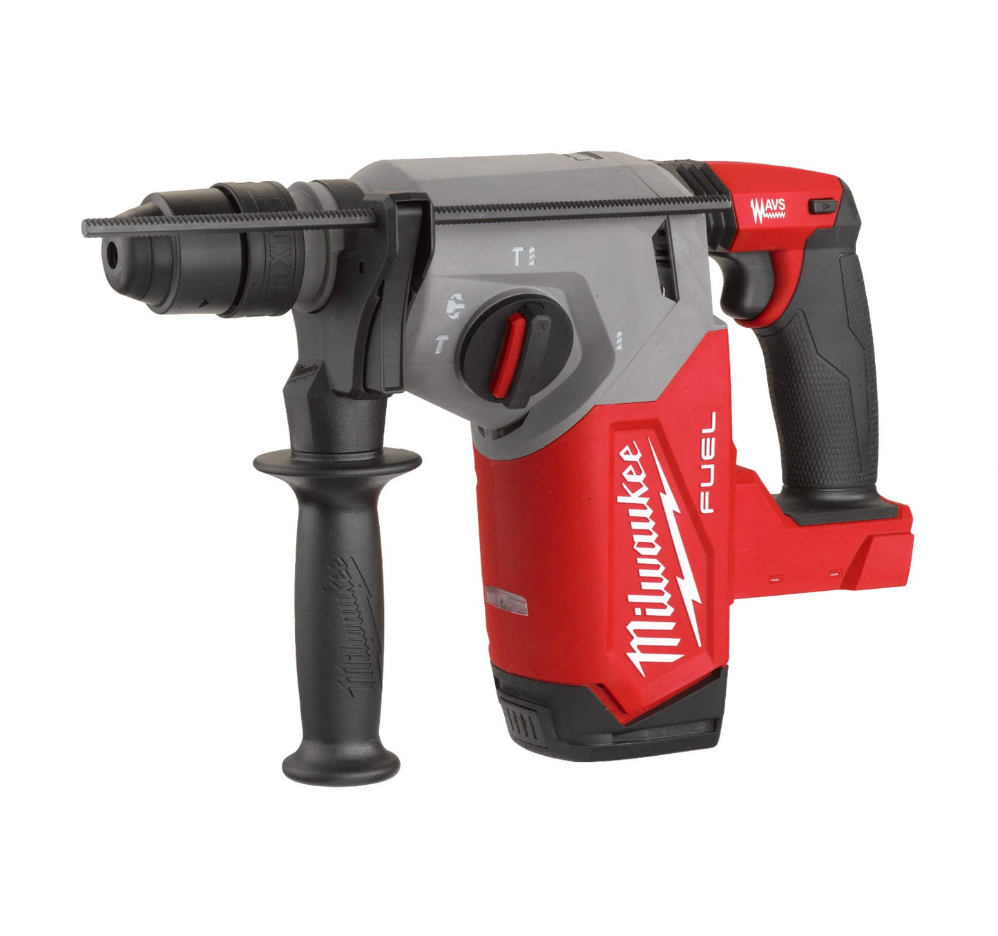 Martillo combinado SDS-Plus de 26mm con Fixtec 2,5J + 2bat 5.5Ah + Cargador + Maletín Milwaukee M18 FHX-5552X