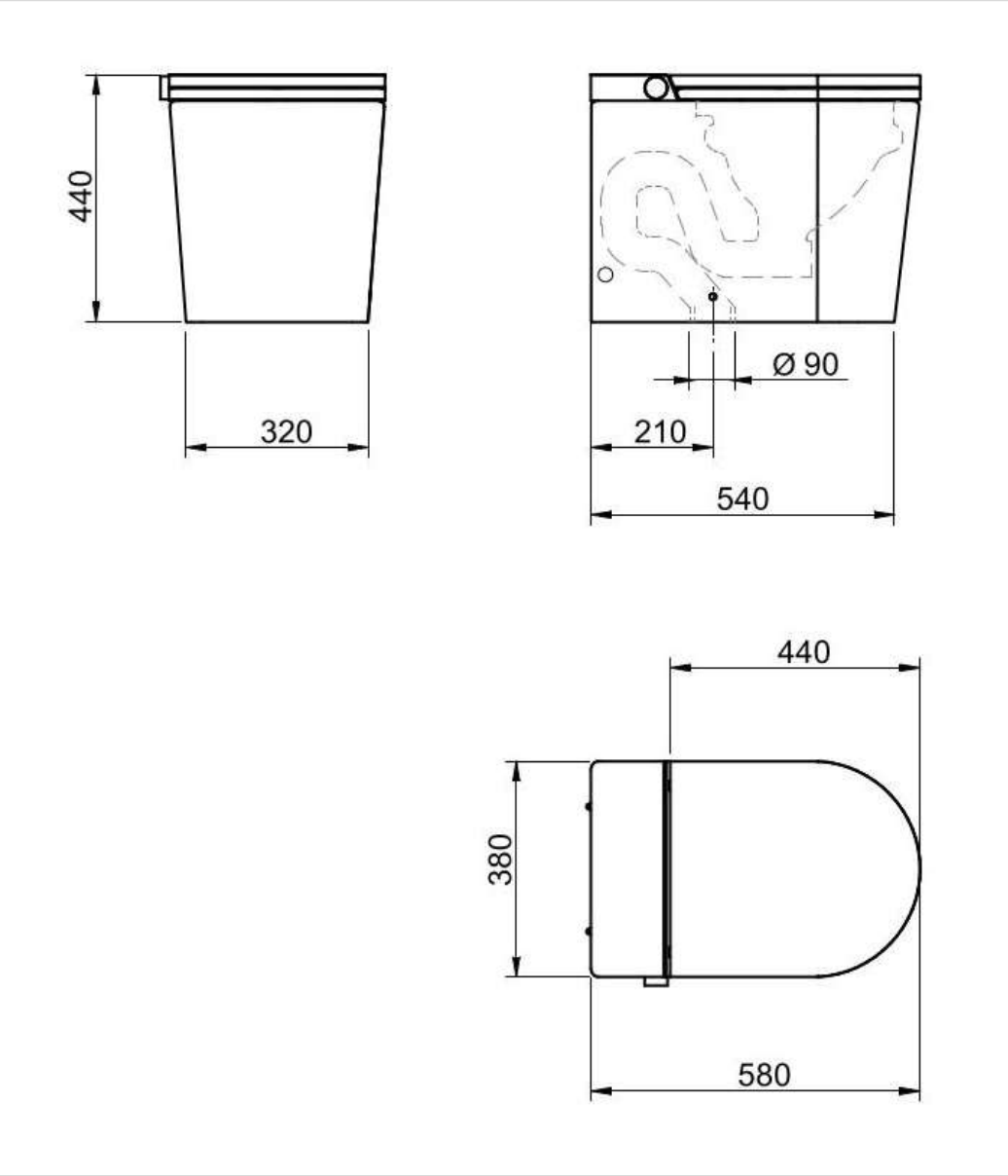 Inodoro Japonés con Smart Cleaning Mizubath Rada Suelo Blanco