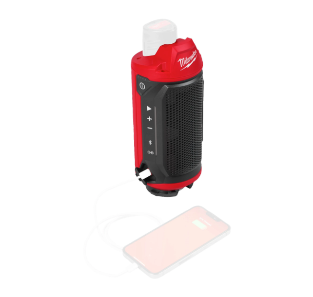 M12 Speaker with Bluetooth compatible with Milwaukee Packout M12 SPEJSG2-0