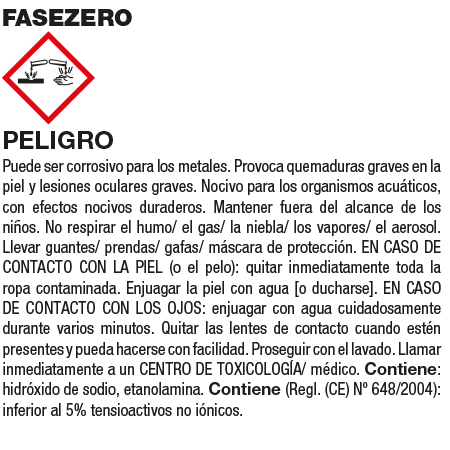 Fila FASEZERO Concentrated Preparation Stripper Detergent Bottle 1L
