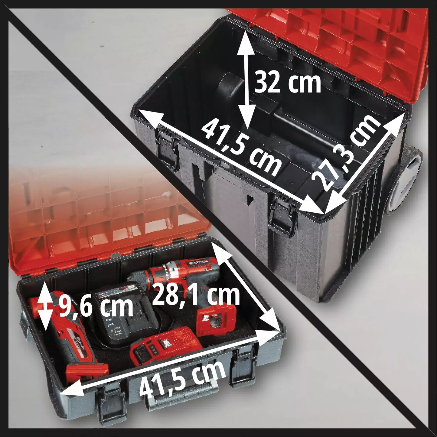 Einhell E-Case Tower wheeled case system