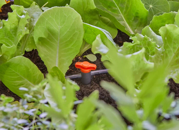 Blister pack of 3 units Gardena 13217-16 4.6mm 3/16" regulating and shut-off valve