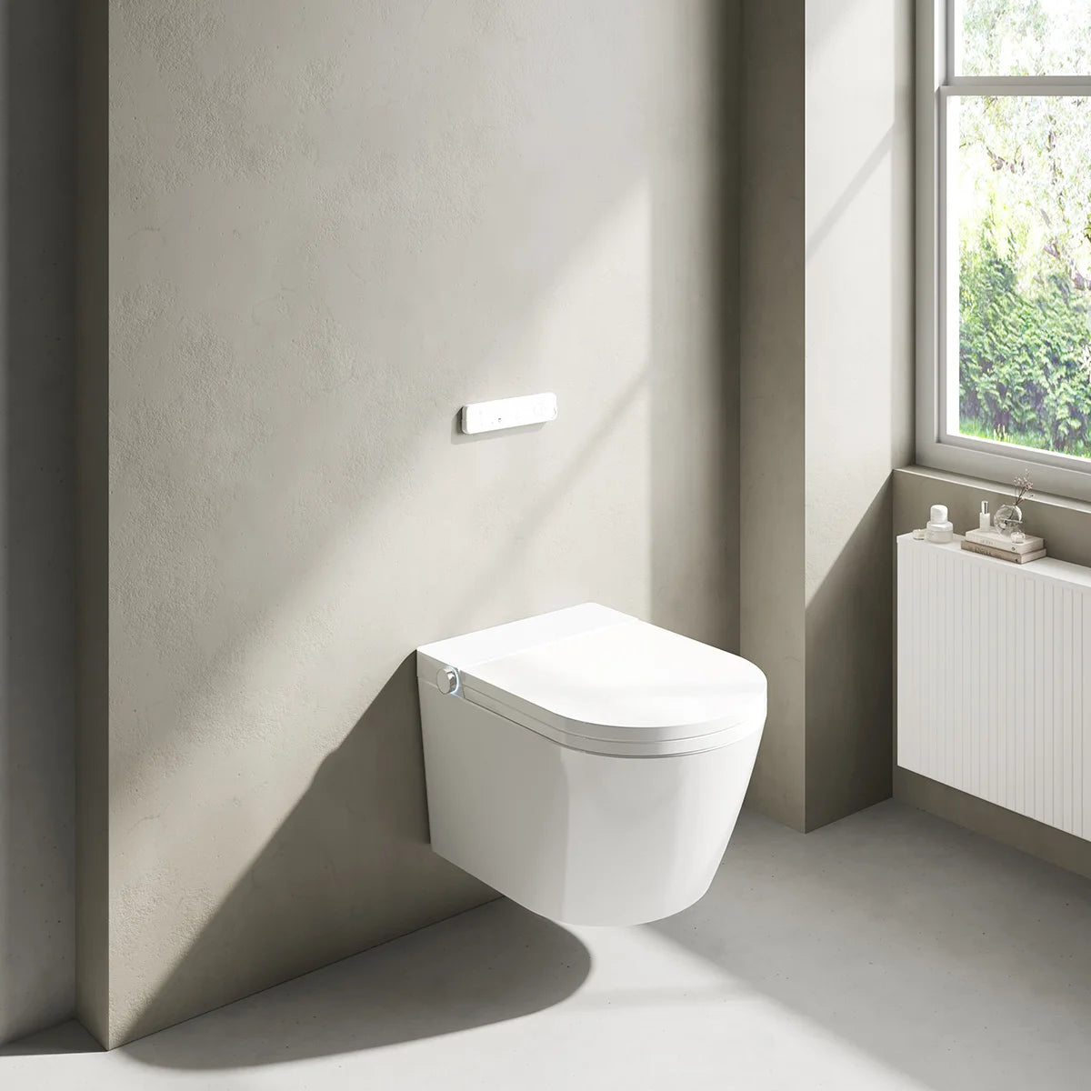 Mizubath Rada wall-hung White Japanese Toilet with Smart Cleaning