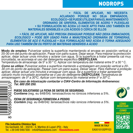 Fila NODROPS Anti-Drop Protective Detergent Spray 750ml