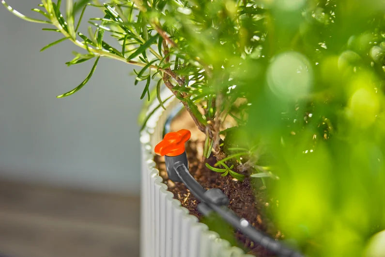 Blister pack of 3 units Gardena 13217-16 4.6mm 3/16" regulating and shut-off valve