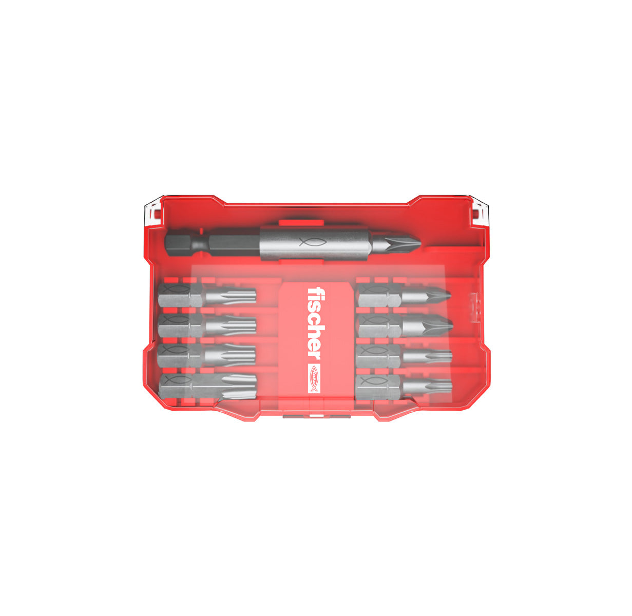 PowerFast II L-BOXX 102 Kit, 1,800 screws + 10-piece Fischer ProfiBit set