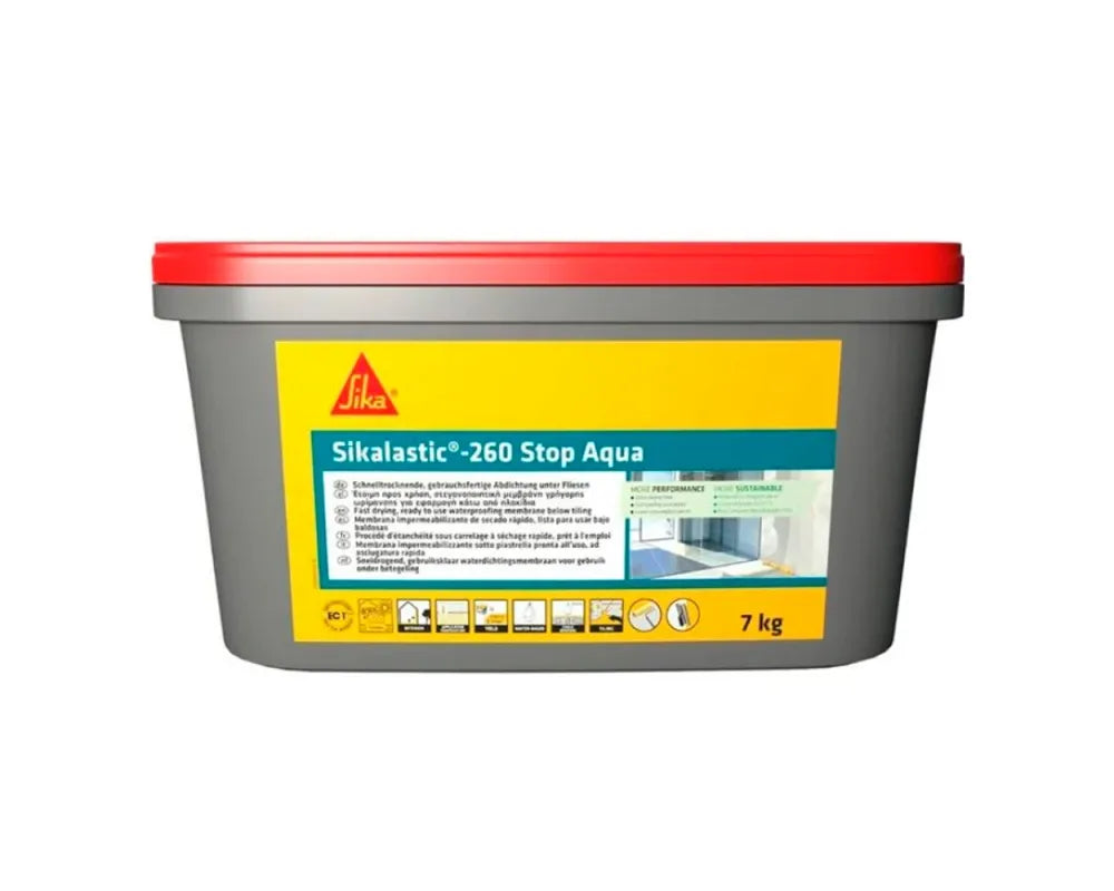 Sikalastic 260 Stop Water Liquid Waterproofing Membrane 7kg Sika