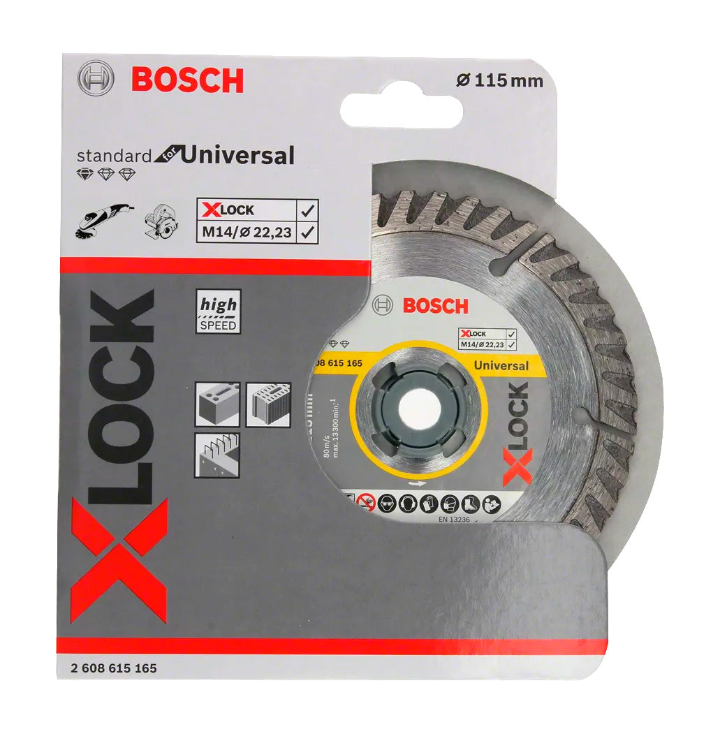 Disco de corte X-LOCK Standard Universal 115mm Bosch