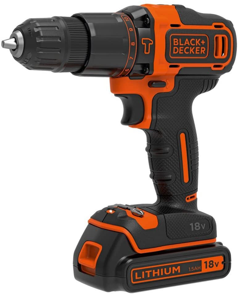 Taladro Percutor Black+Decker 18V + 120 Accesorios 3 Bat 1,5Ah con Caja BDCHD181B3A BLACK + DECKER - 2